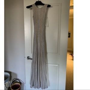 Dazzling Champaign color St John evening gown